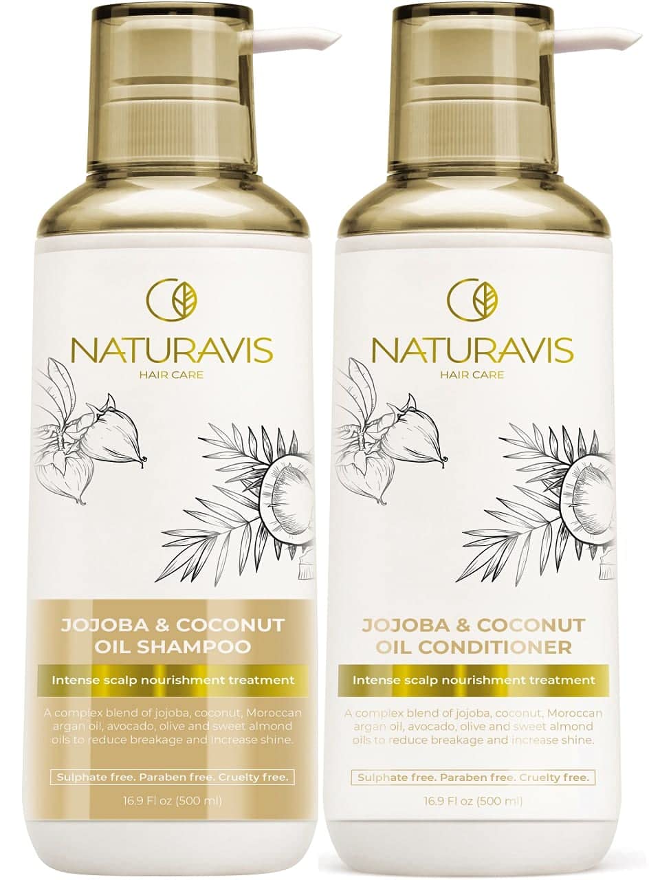 Shampoo and Conditioner Set Coconut Oil and Jojoba - [...]