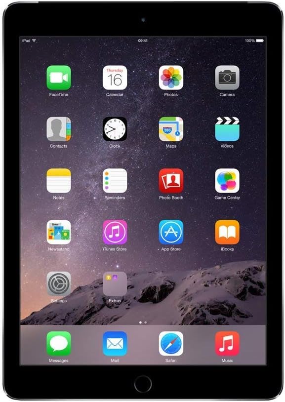 Apple iPad Air 2, 16 GB, Space Gray (Renewed)