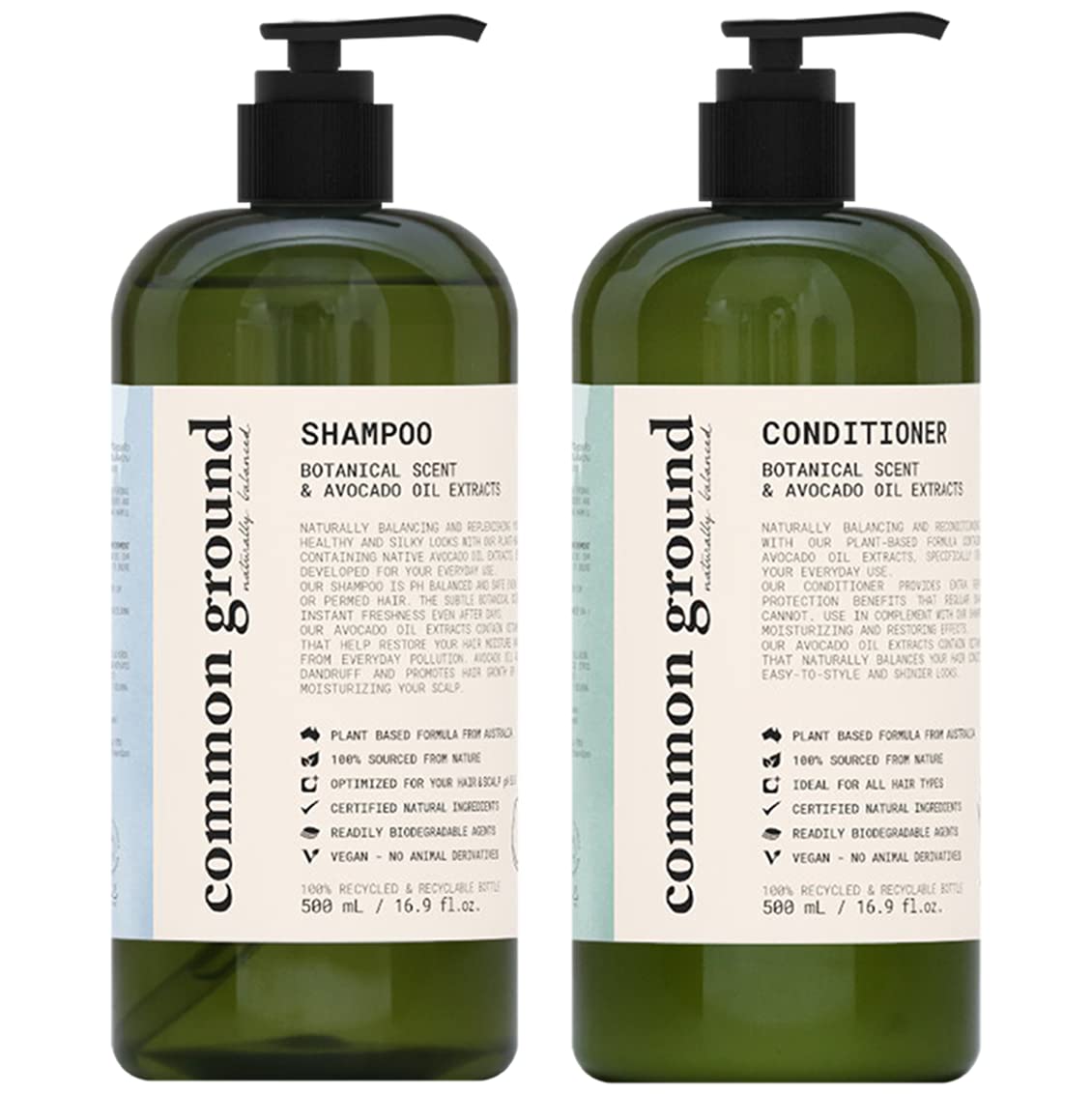 Common Ground All Natural Shampoo and Conditioner Set; [...]