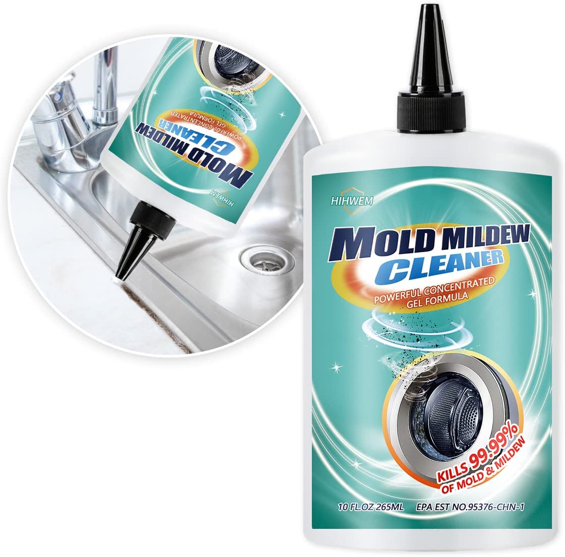 HIHWEM Mold Mildew Remover Gel Household Cleaner for [...]