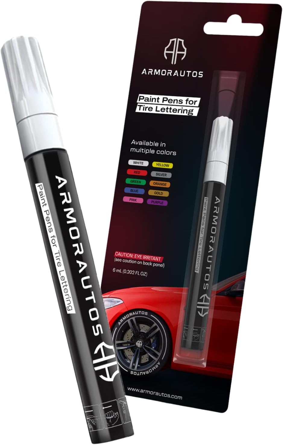 ArmorAutos Tire Paint Pen for Car Letters - Marker [...]