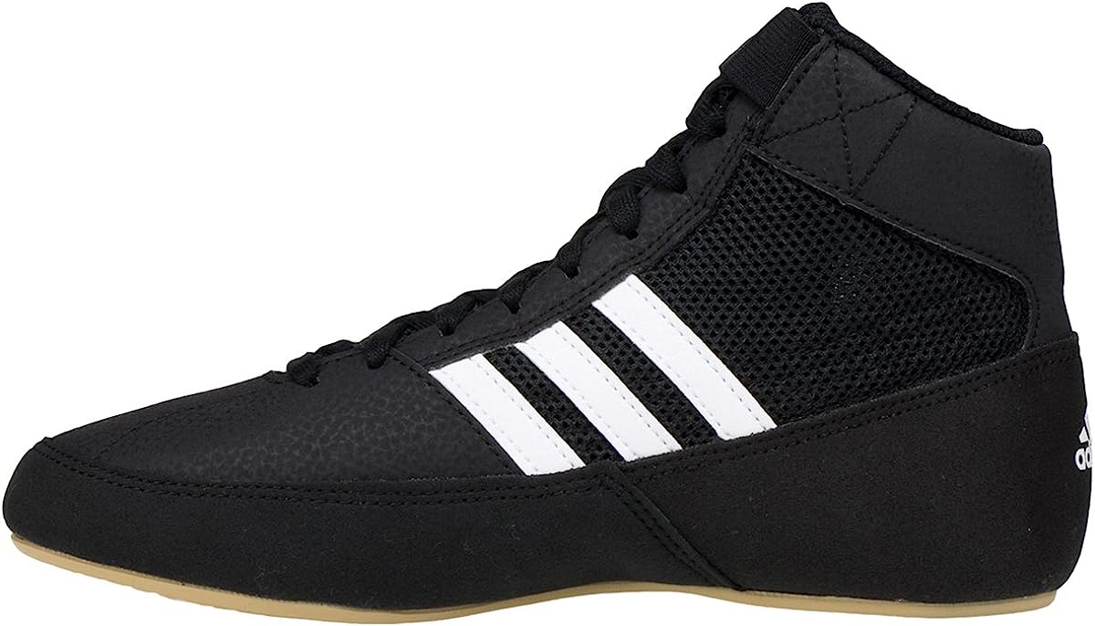 adidas Men's HVC Wrestling Shoe, Black/White/Iron [...]