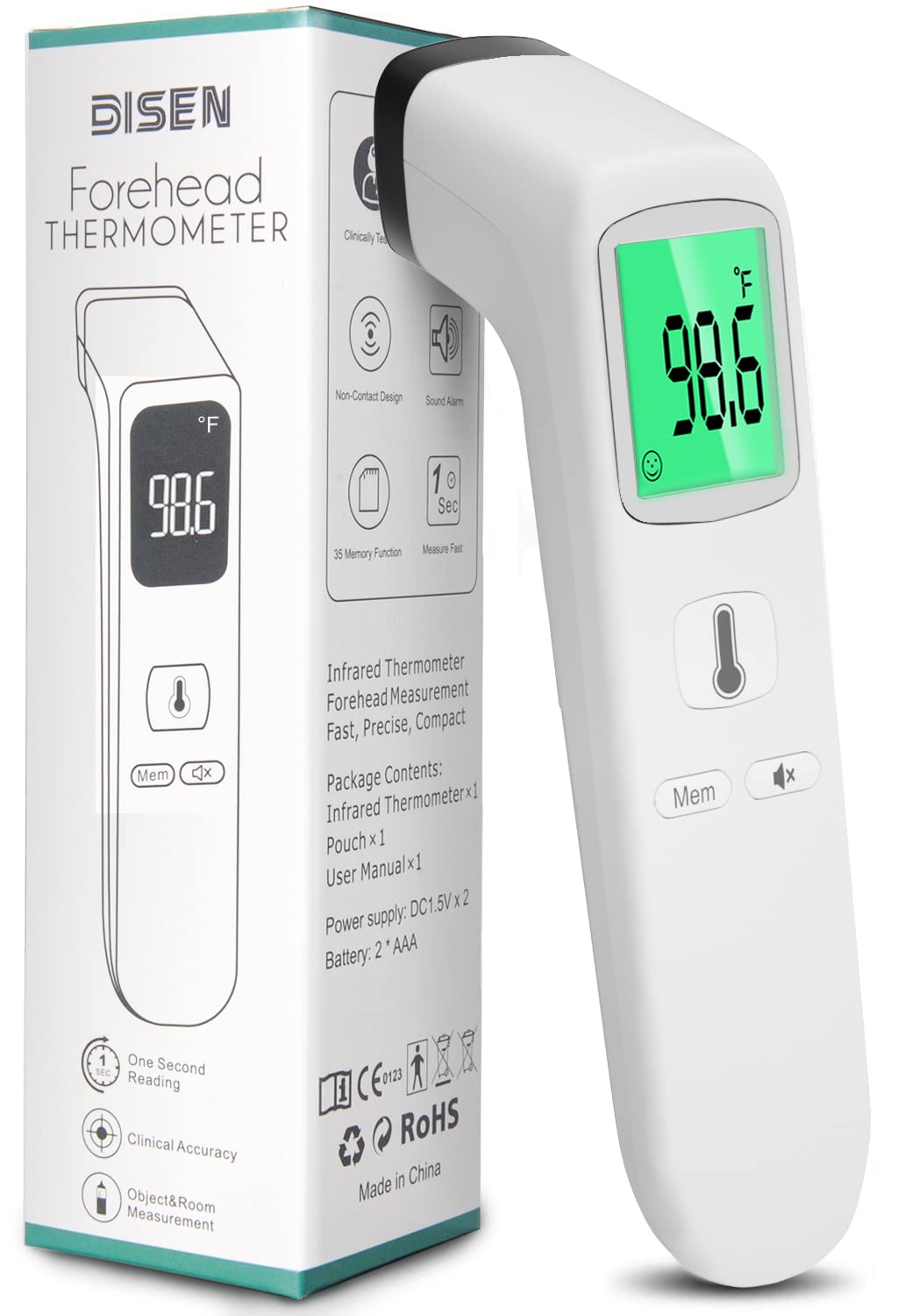 Non-Contact Thermometer for Adults and Kid,No Touch [...]
