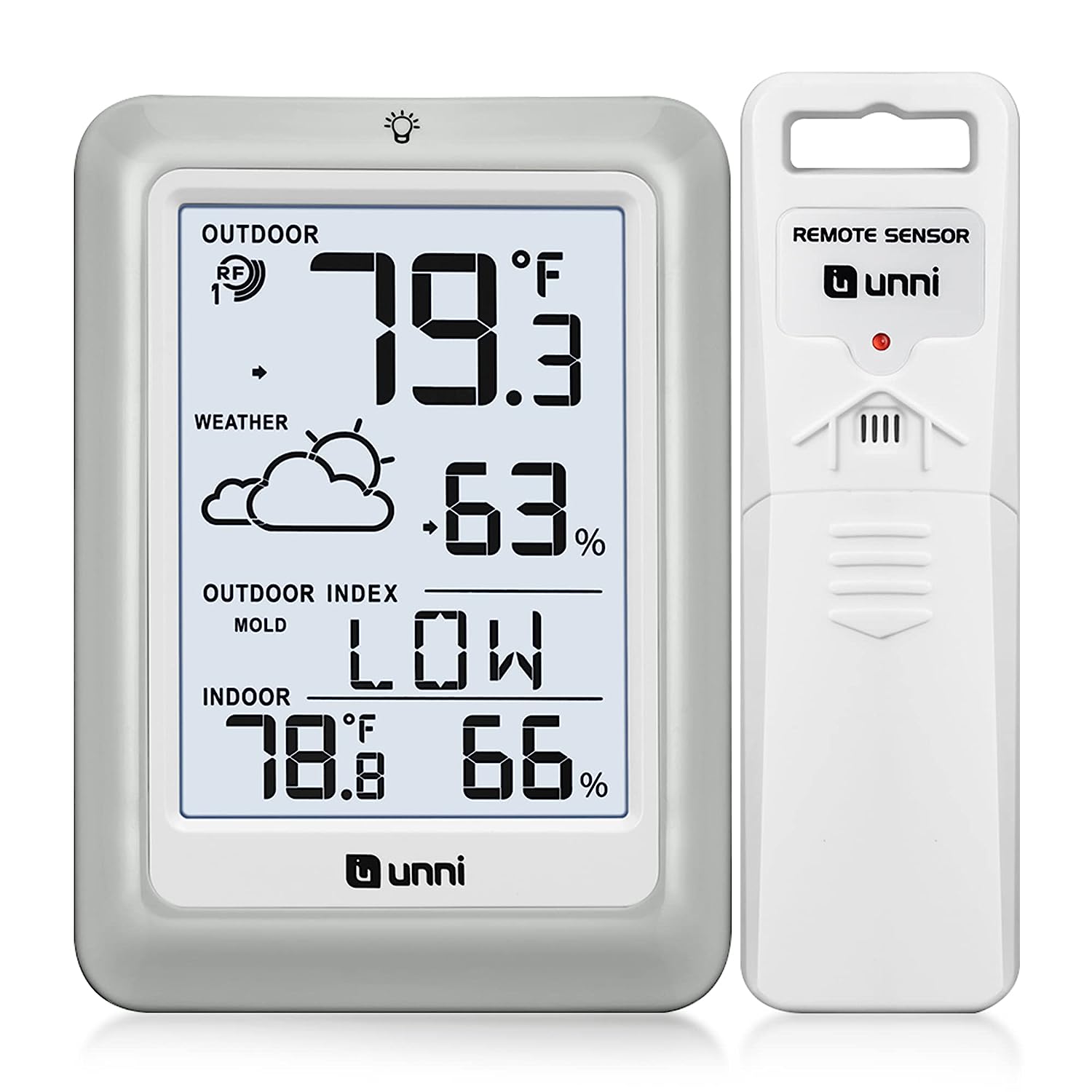 Indoor Outdoor Thermometer Hygrometer Wireless Weather [...]
