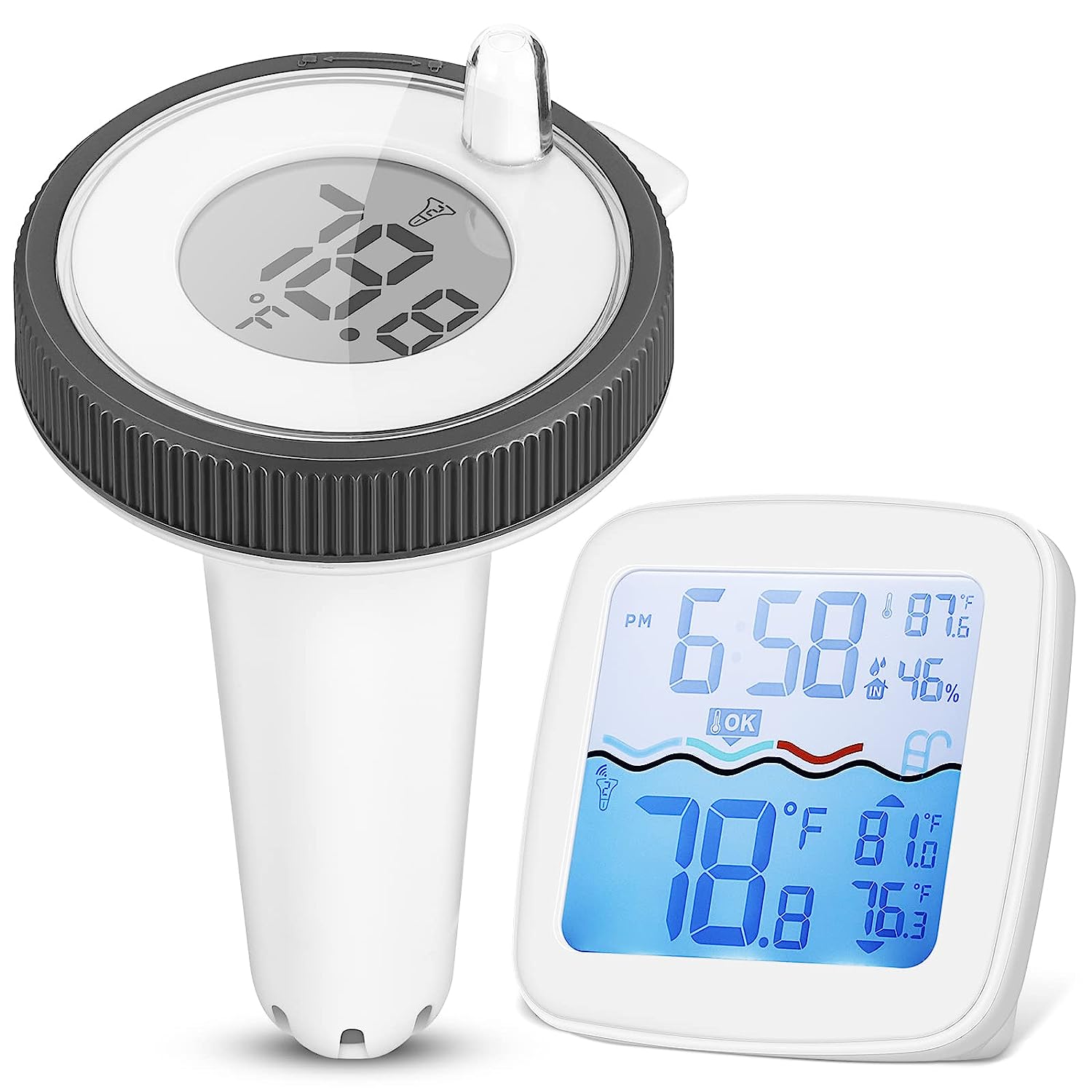 Pool Thermometer, Pool Thermometer Floating Easy Read [...]