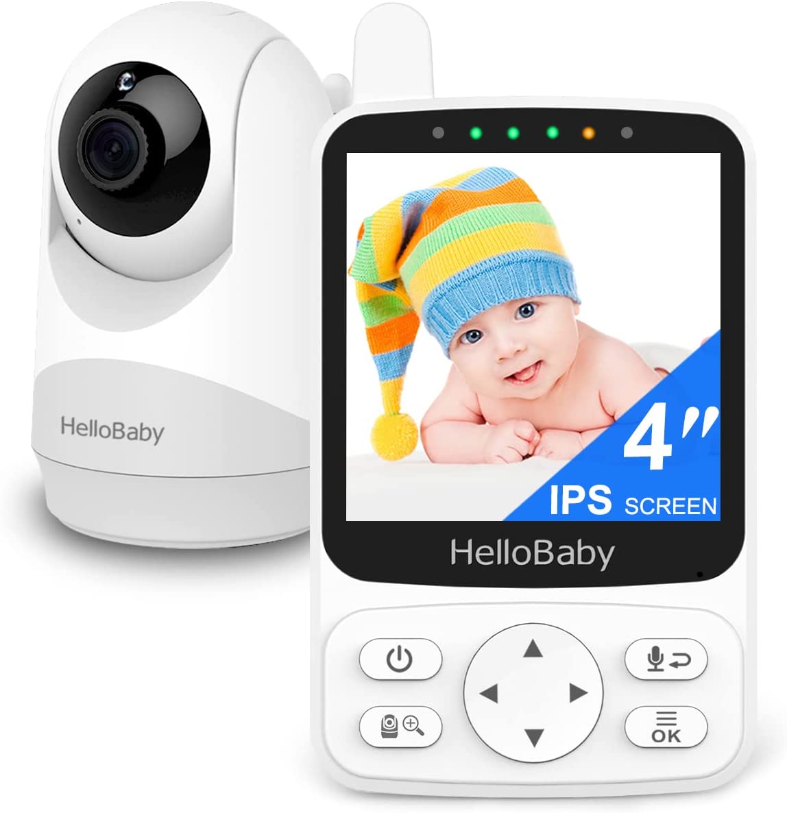 HelloBaby Monitor with 29Hour Battery Life and 4