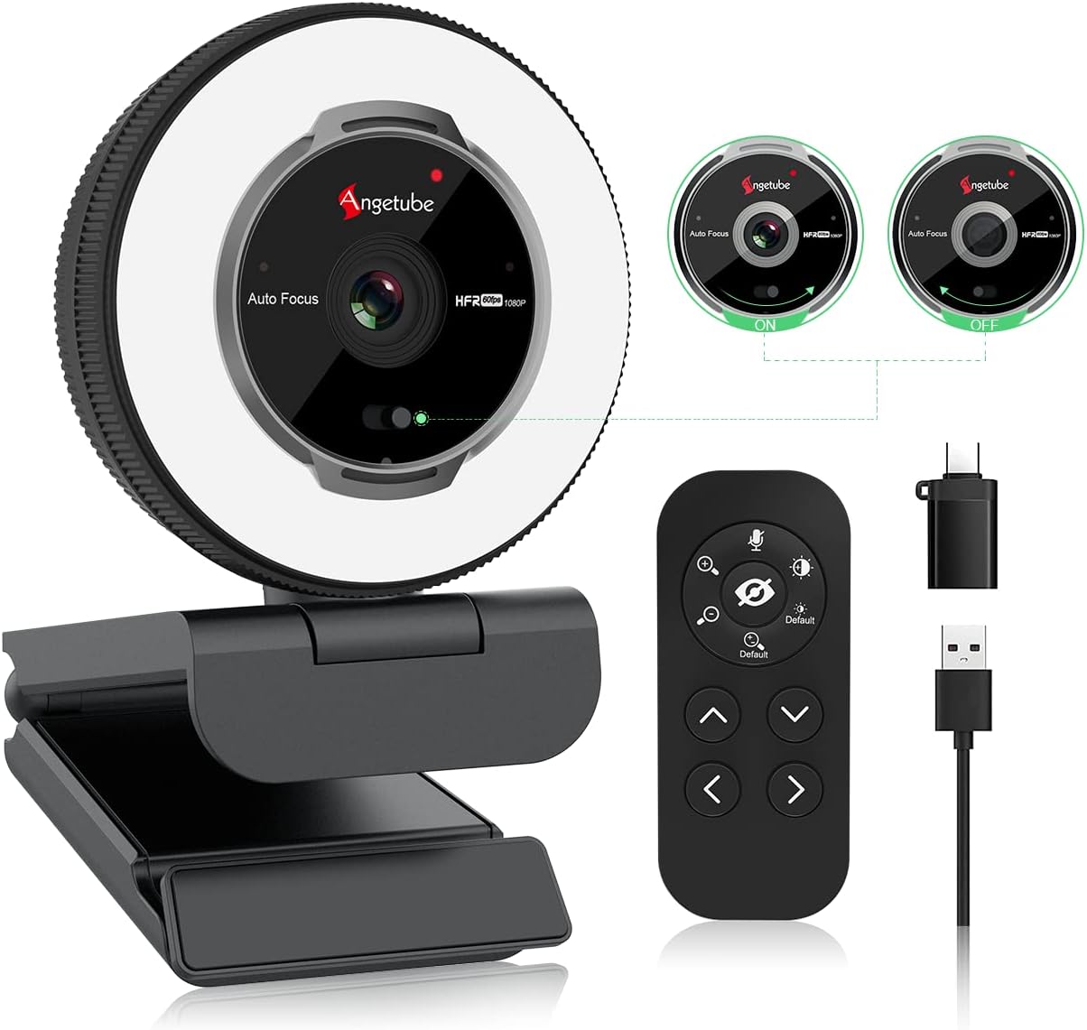 Angetube Streaming Webcam with Microphone: 1080P 60FPS [...]