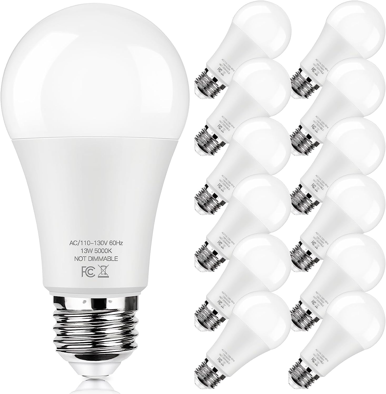 LED Light Bulbs 100W Equivalent 1500 Lumens, A19 13W [...]