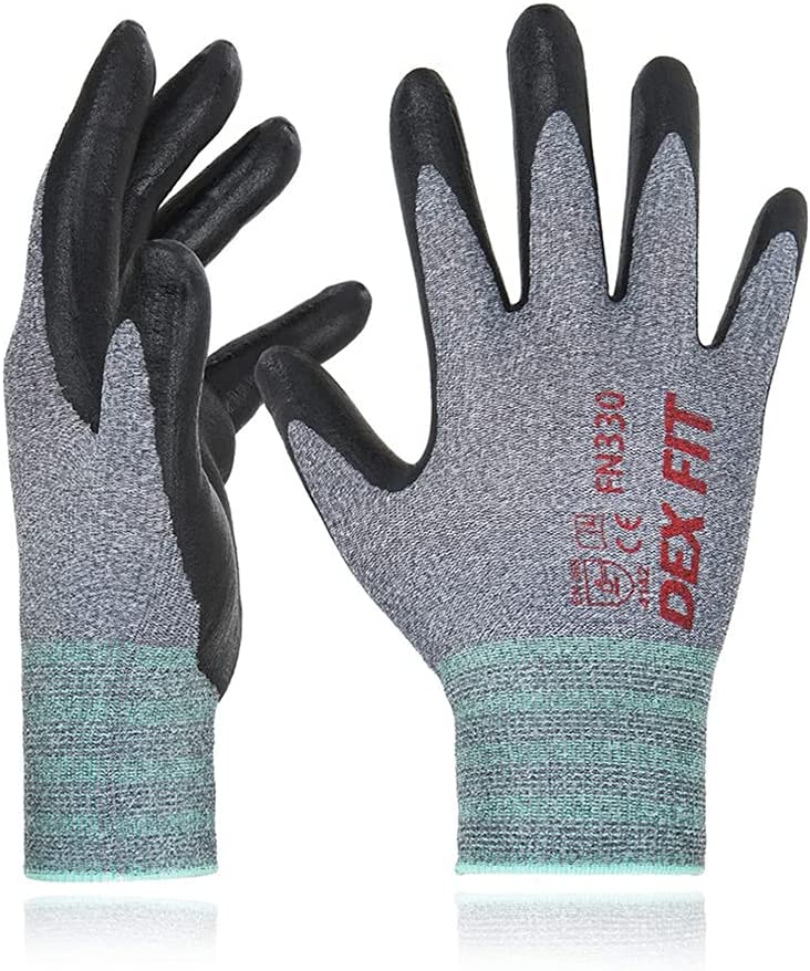 DEX FIT Nitrile Work Gloves FN330, 3 Pairs, 3D-Comfort [...]