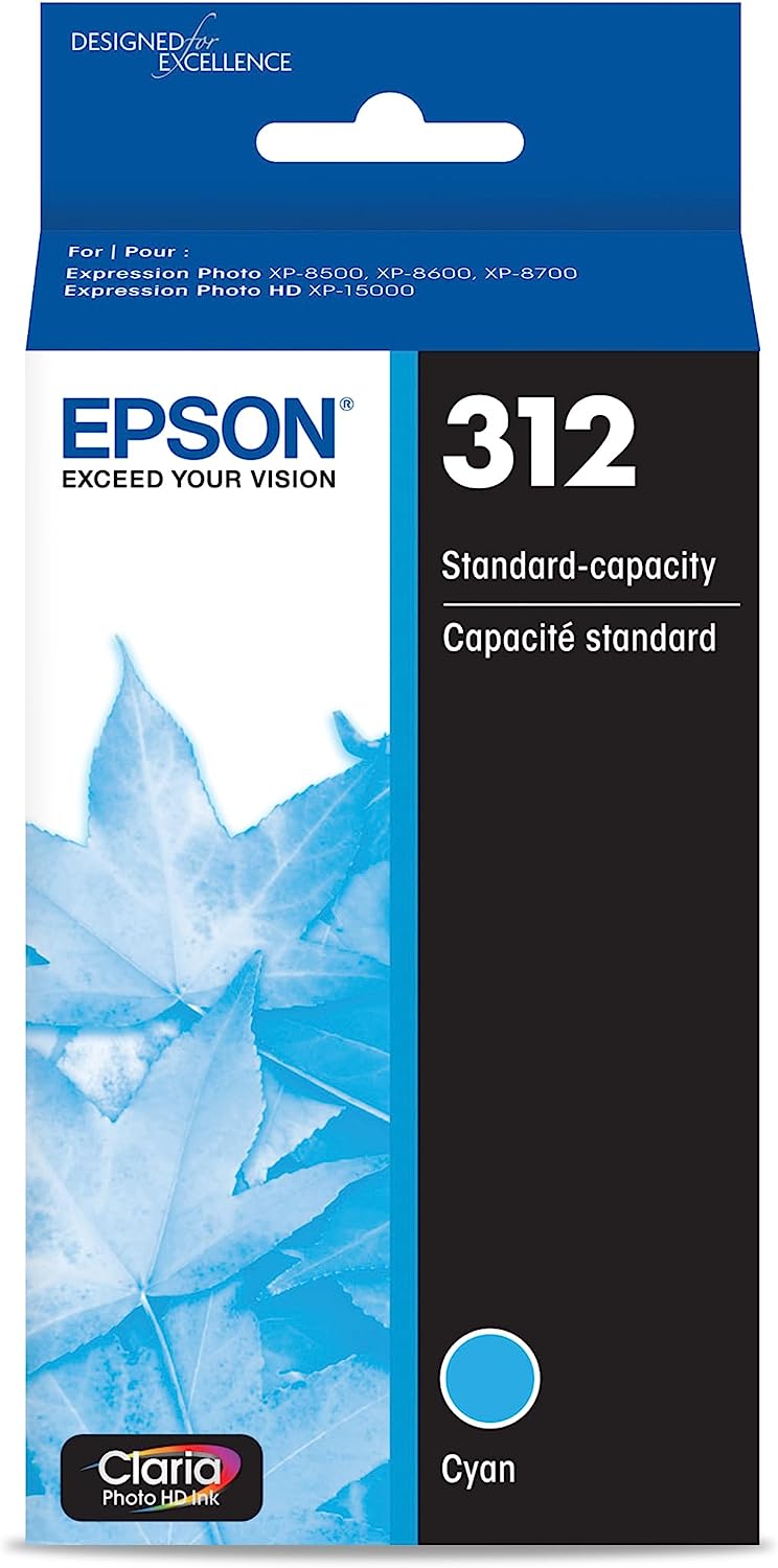 EPSON T312 Claria Photo HD -Ink Standard Capacity Cyan [...]