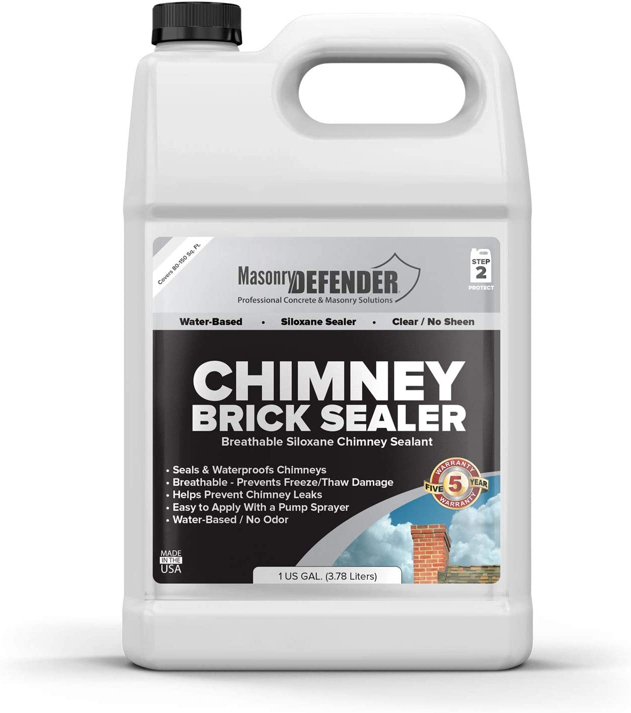Chimney Brick Sealer, Clear Water-Based Siloxane [...]