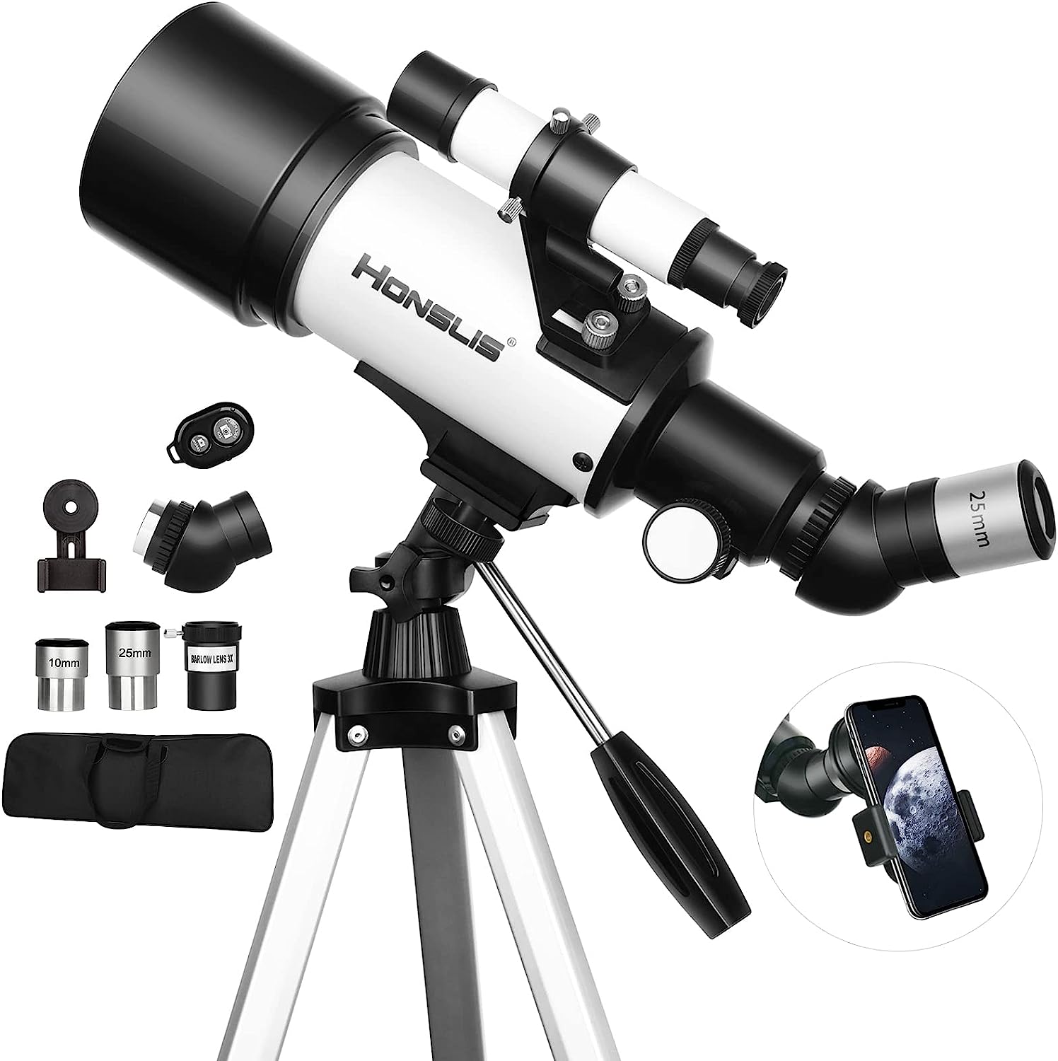 Telescope, 70mm Aperture 500mm Telescopes for Adults [...]
