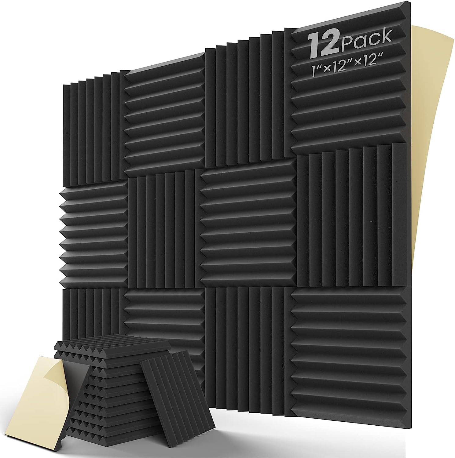 LEIYER Upgrade 12 pack Sound Proof Foam Panels With [...]