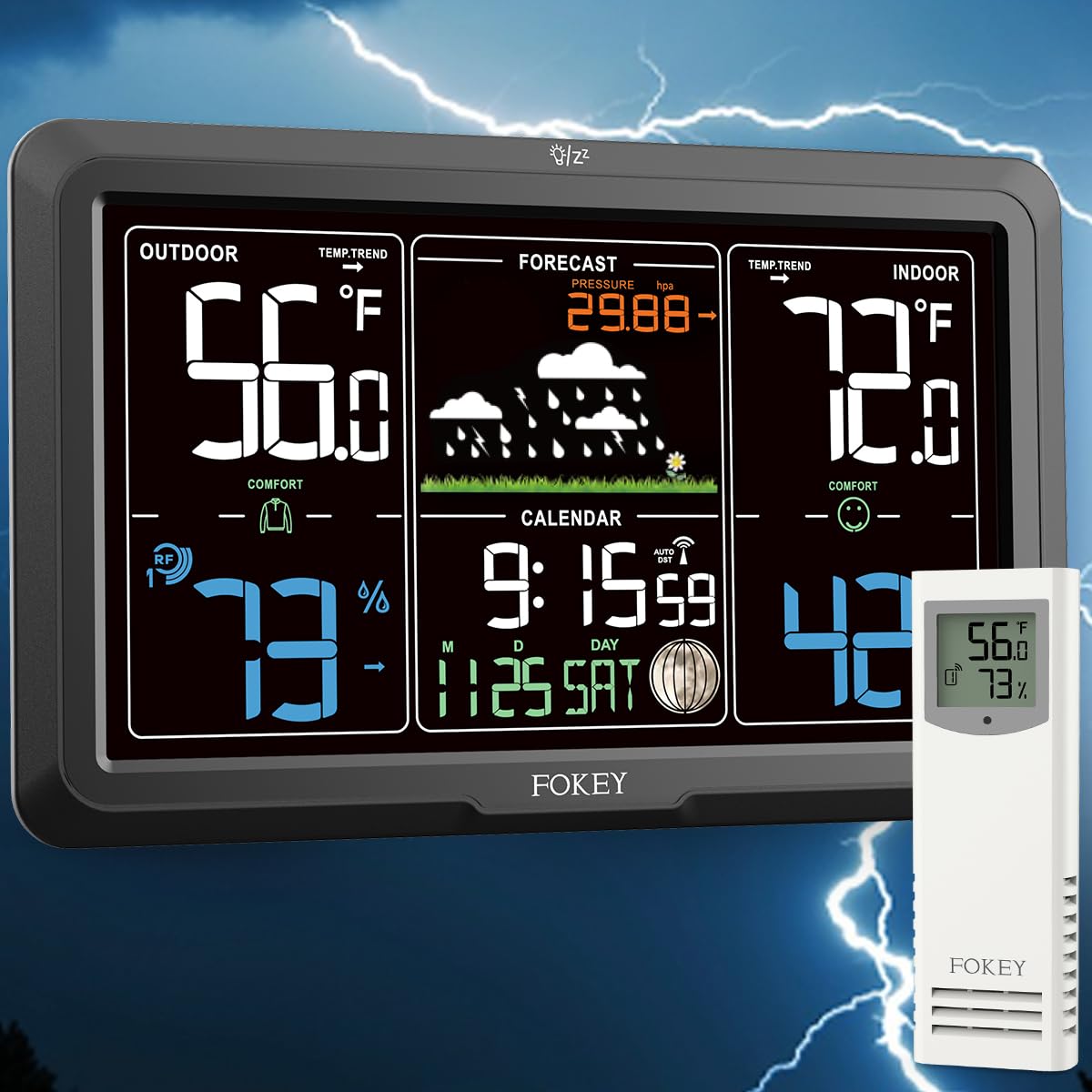 Fokey® Weather Station - Lifetime Outdoor Sensor [...]