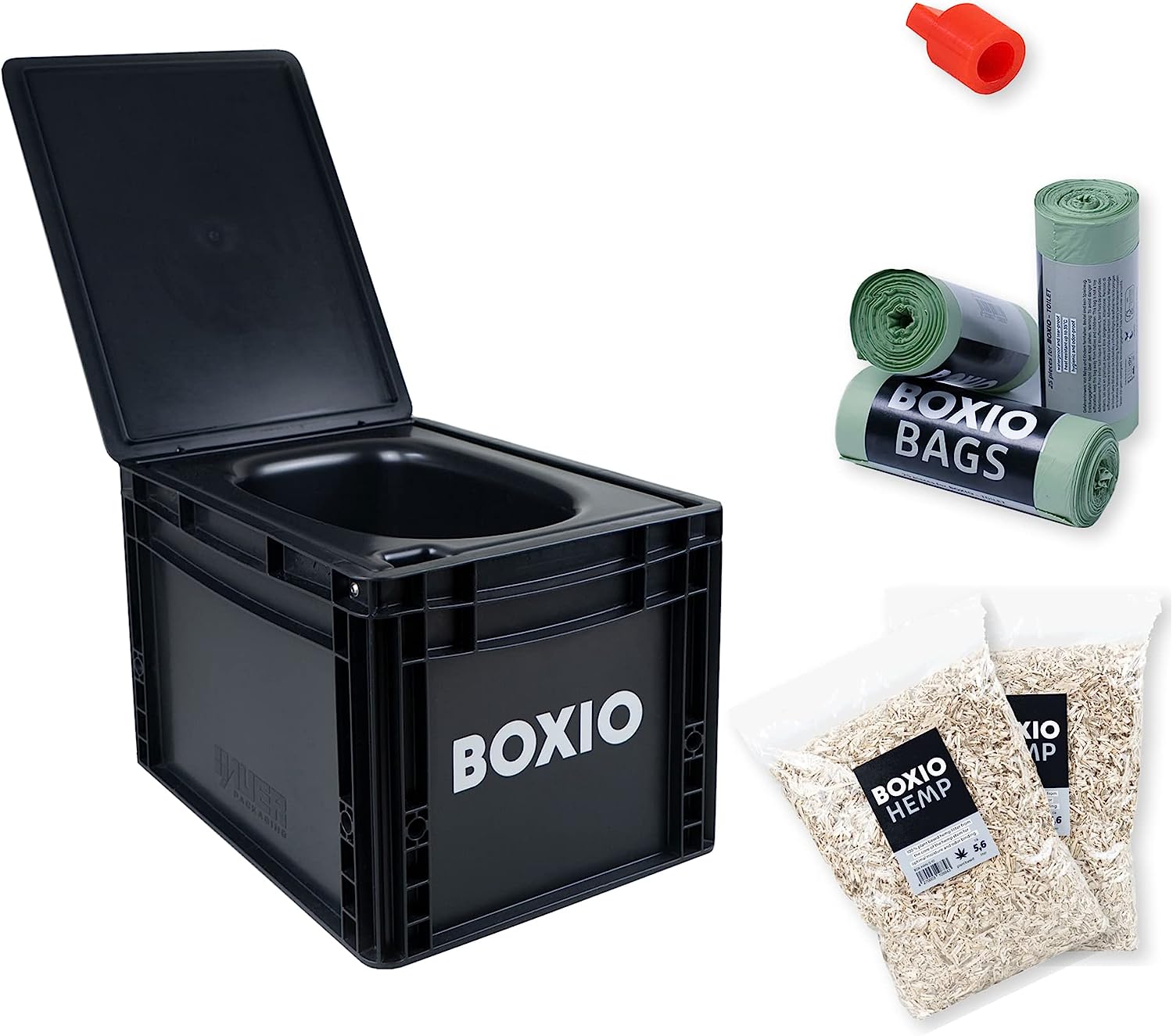 BOXIO Toilet Plus - Composting Toilet Starter Kit, [...]