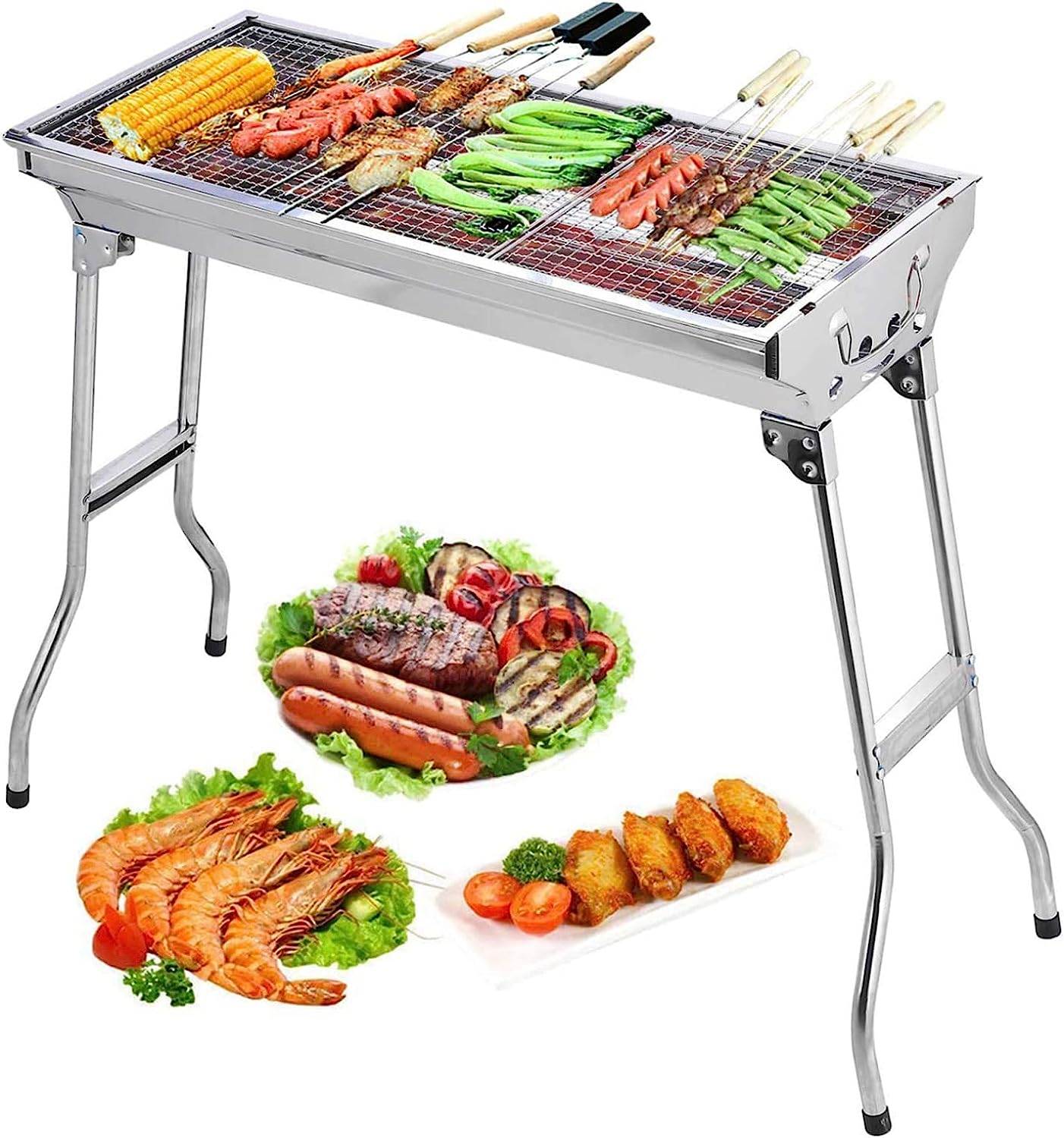 Barbecue Charcoal Grill Stainless Steel Folding [...]