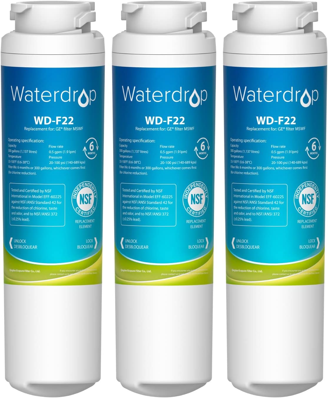 Waterdrop MSWF Refrigerator Water Filter, Replacement [...]