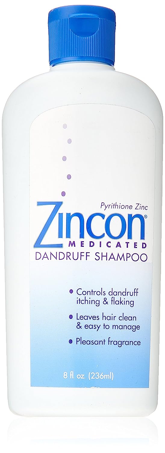 Zincon Medicated Dandruff Shampoo, 8 Fluid Ounce