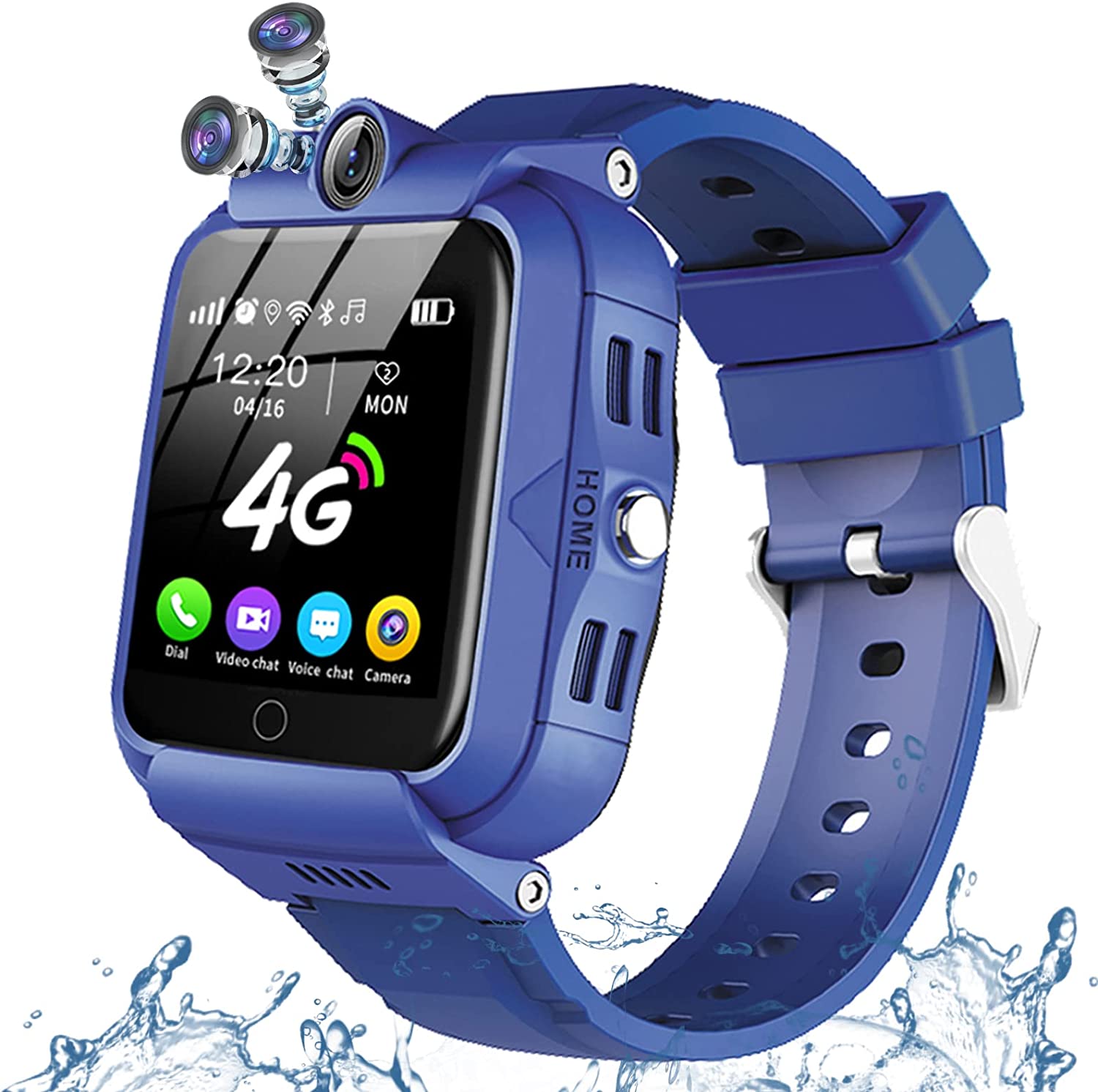 DDIOYIUR Kids Smart Watch, 4G GPS Tracker Child Phone [...]