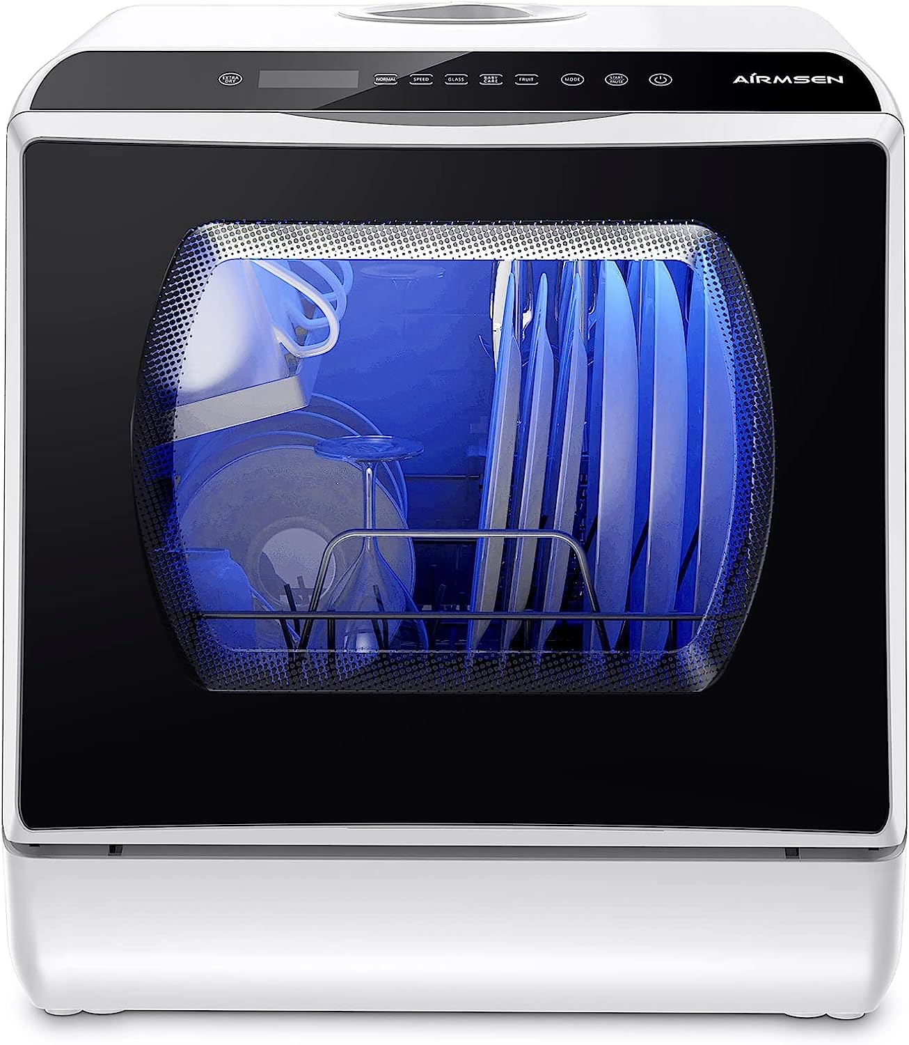 AIRMSEN Portable Countertop Dishwasher, Compact Mini [...]