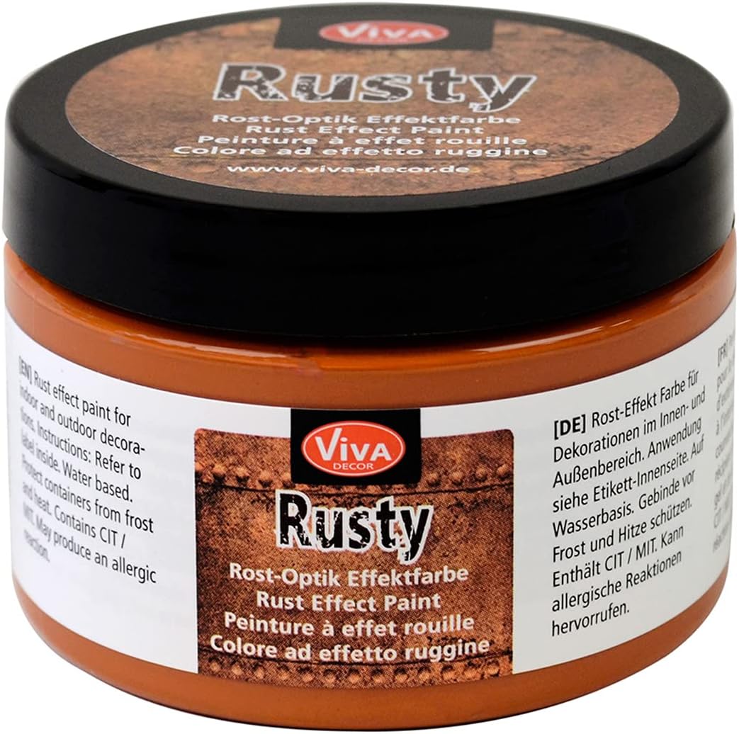 Viva Decor Rusty for Paper and More, 150ml, Rust Orange