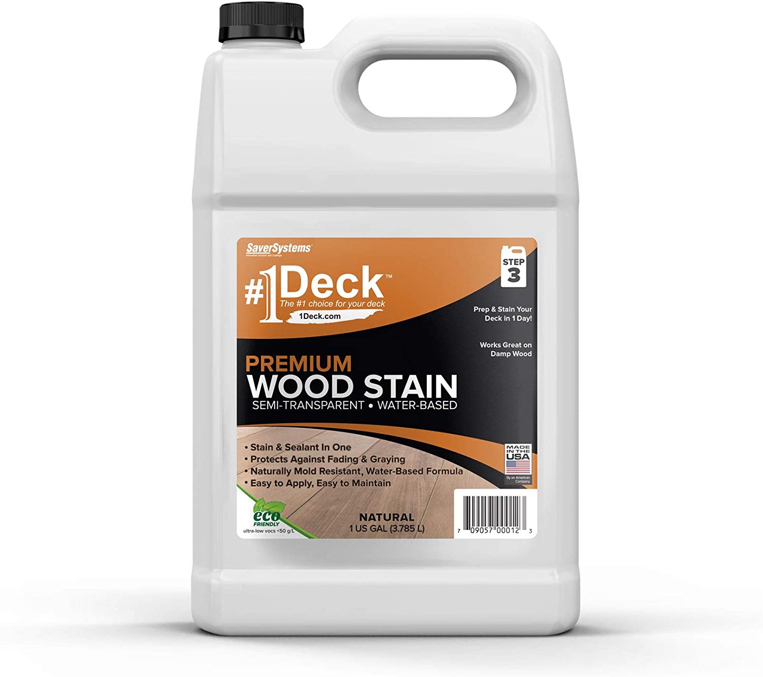 #1 Deck Premium Semi-Transparent Wood Stain for Decks, [...]