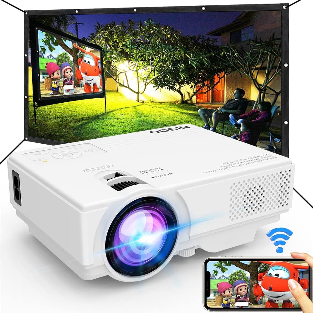 Projector with WiFi, 2023 Upgrade 9500L [100
