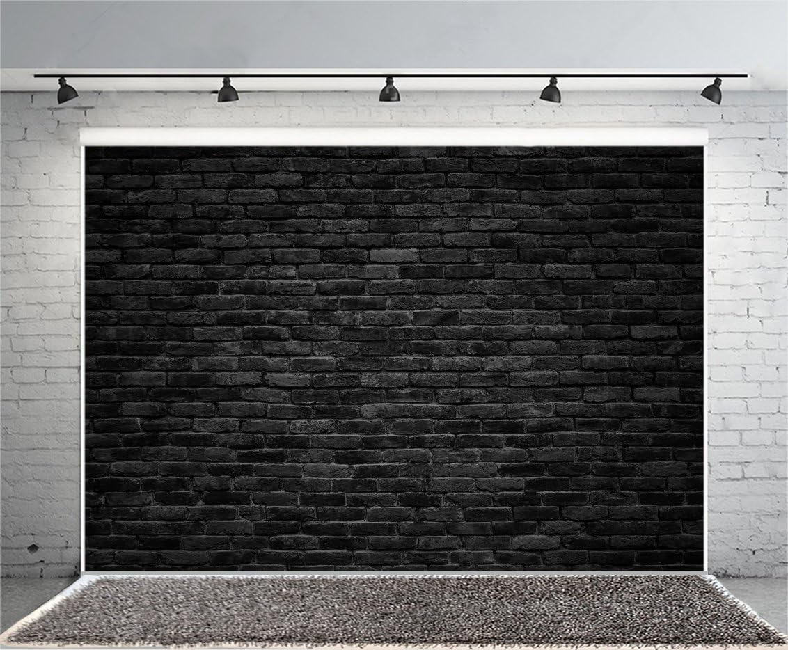 Yeele 10x6.5ft Retro Black Brick Wall Backdrop Vinyl [...]