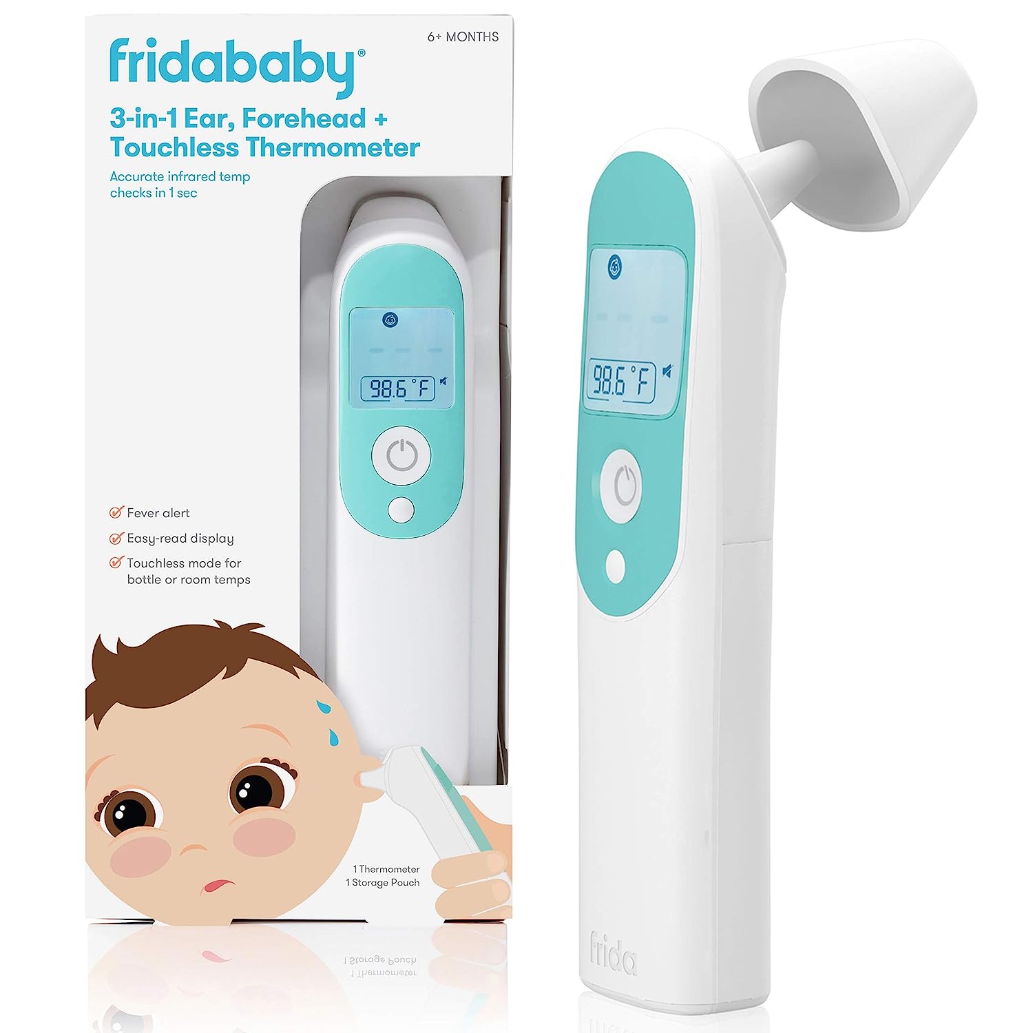 Frida Baby Infrared Thermometer 3-in-1 Ear, Forehead + [...]