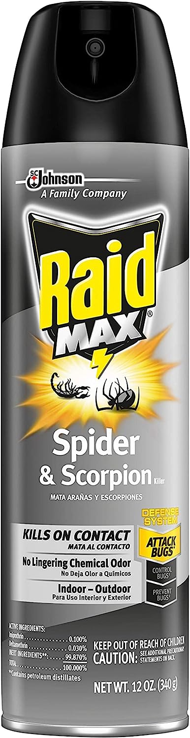 Raid Spider and Scorpion Killer, Kills spiders, [...]