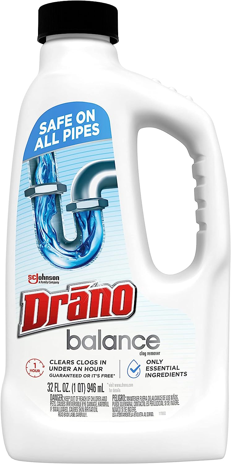 Drano Balance Drain Clog Remover and Cleaner, Non- [...]