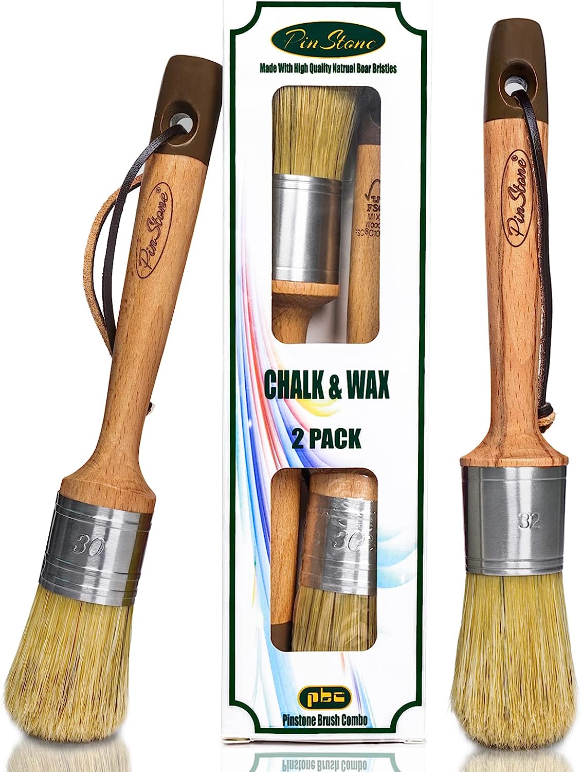 Professional Chalk and Wax Paint Brush Set, 2PC Oval [...]