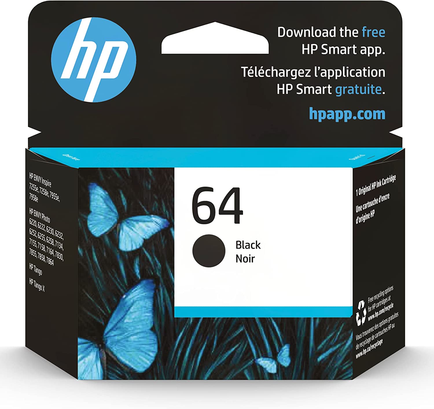 HP 64 Black Ink Cartridge | Works with HP ENVY Inspire [...]
