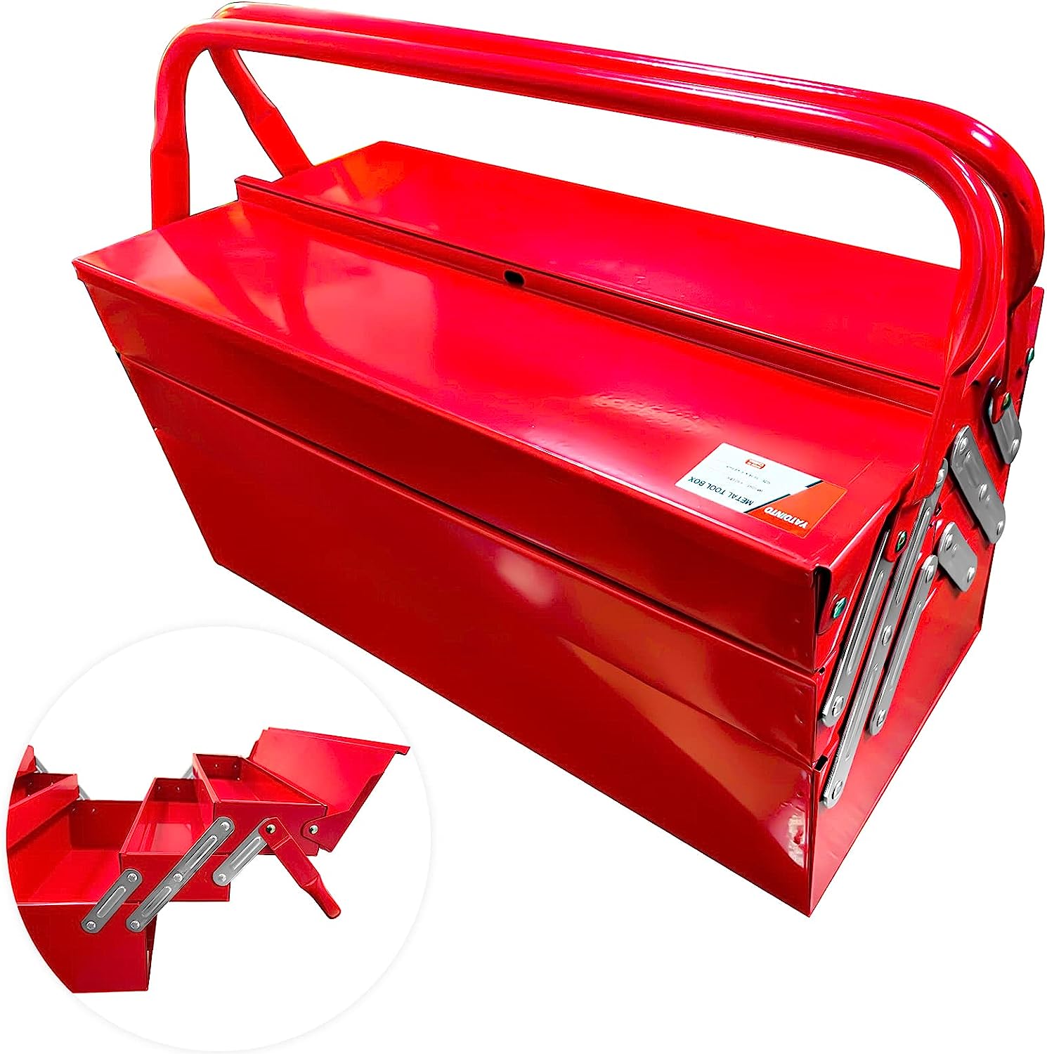 YATOINTO 18-Inch Metal Cantilever Tool Box 3 layers [...]