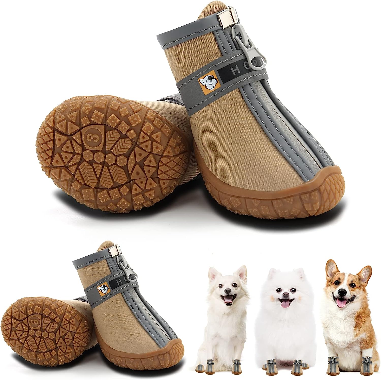 Hcpet Dog Shoes for Small Dogs Boots, Waterproof Dog [...]