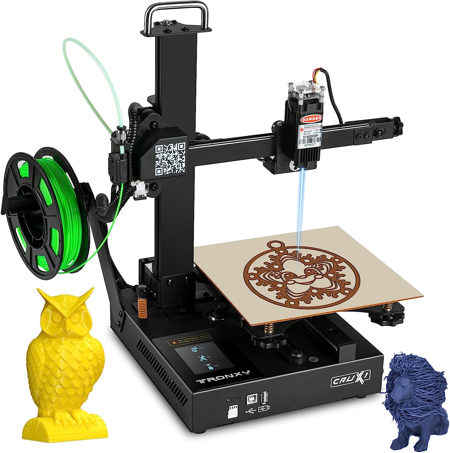 3D Printers, Mini 2-in-1 3D Laser Engraver Printer [...]