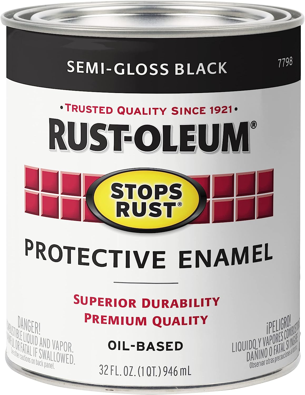 Rust-Oleum 7798502 Stops Rust Brush On Paint, Quart, [...]
