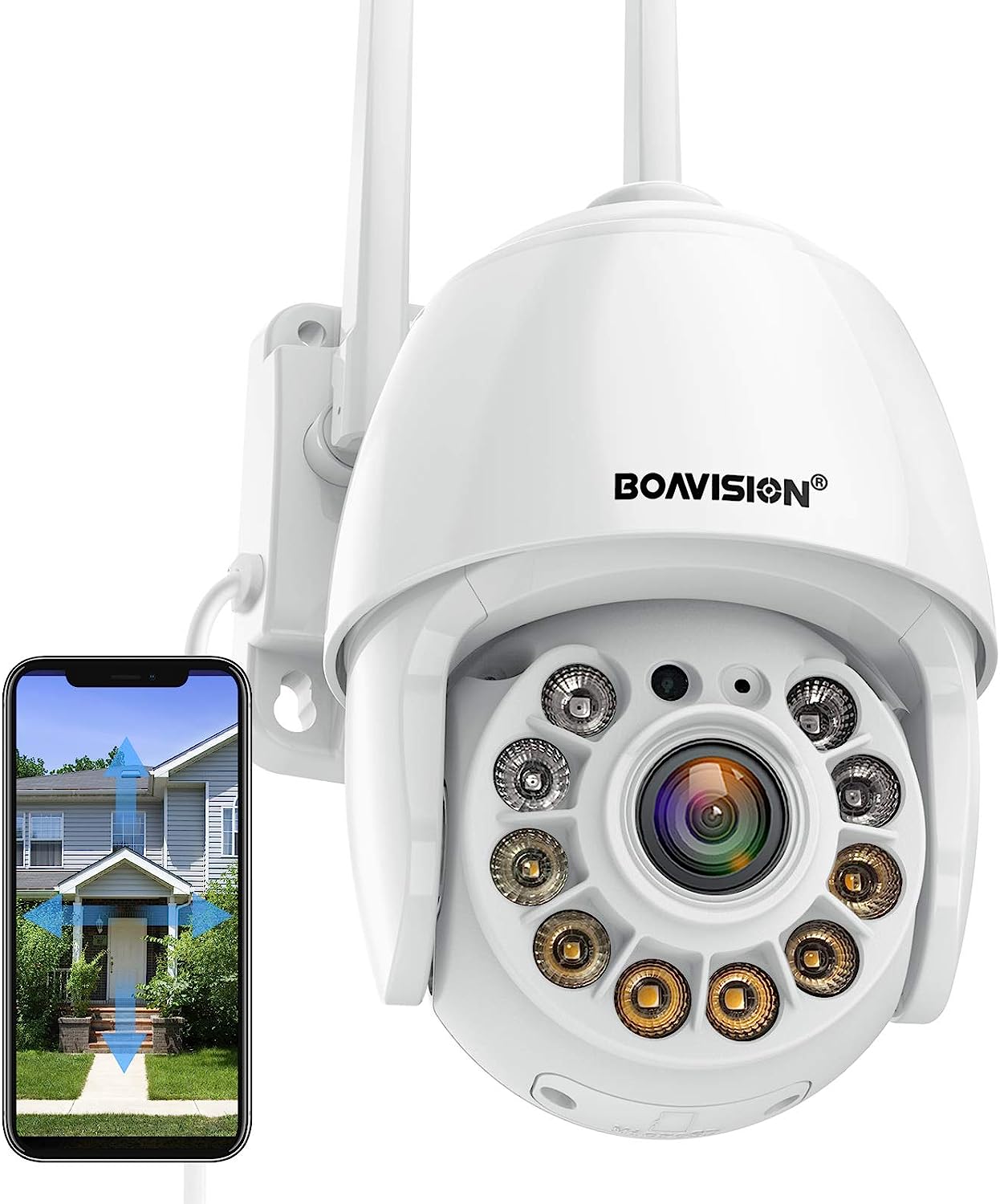 BOAVISION Security Camera Outdoor, Wireless WiFi IP [...]