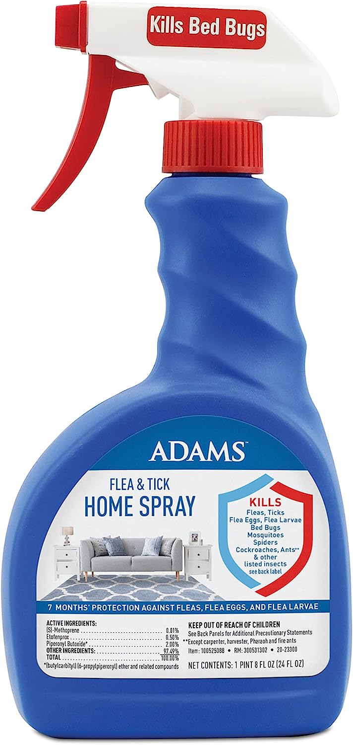 Adams Flea & Tick Home Spray, Kills Fleas, Flea Eggs, [...]