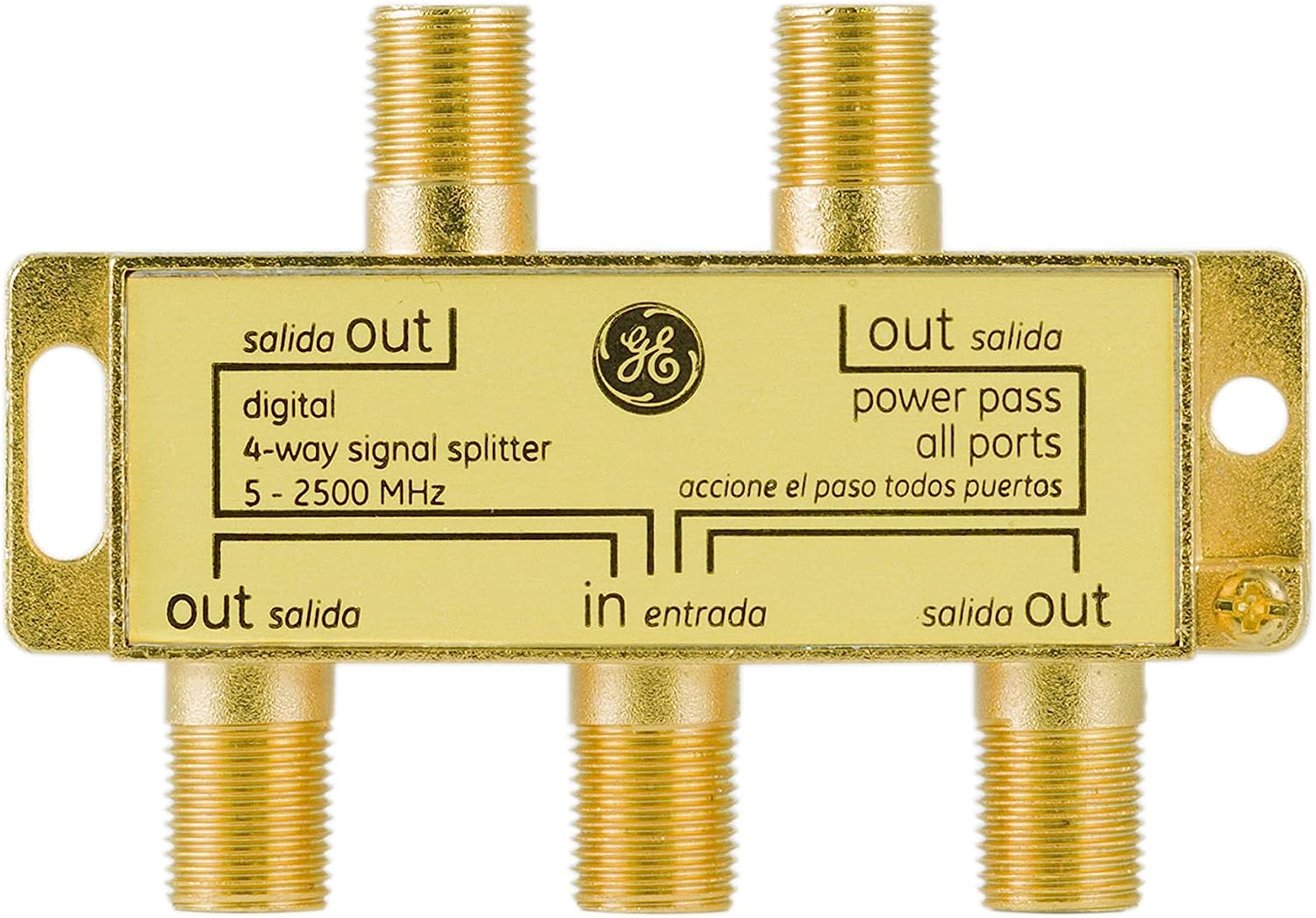 GE Digital 4-Way Coaxial Cable Splitter, 2.5 GHz [...]