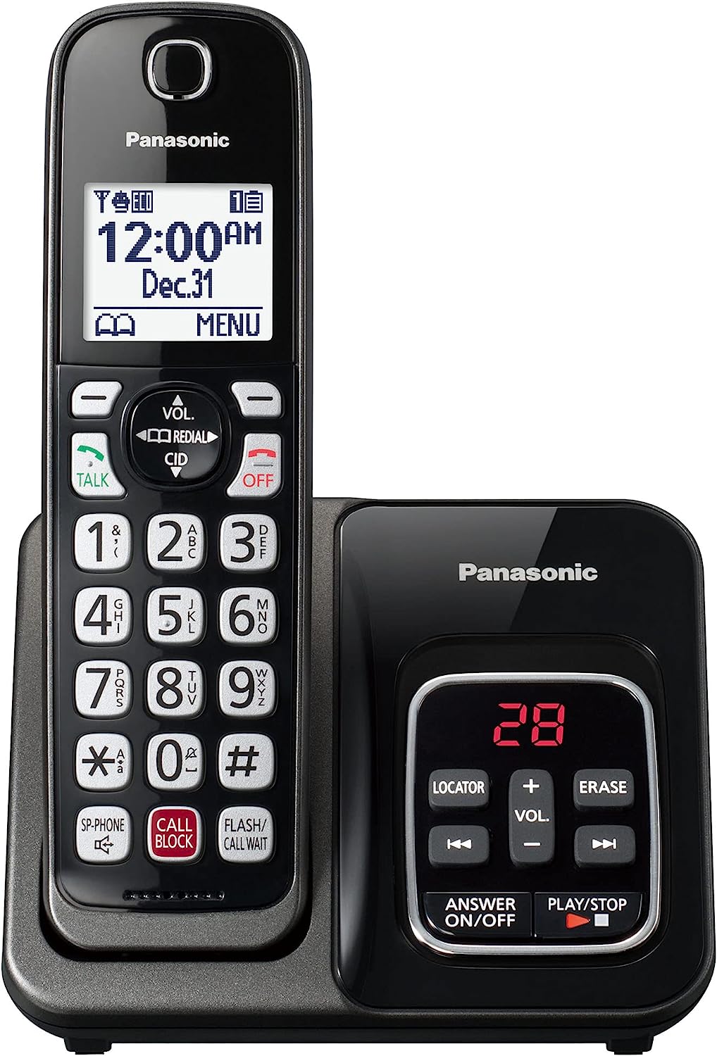 Panasonic Cordless Phone with Call Block and Answering [...]