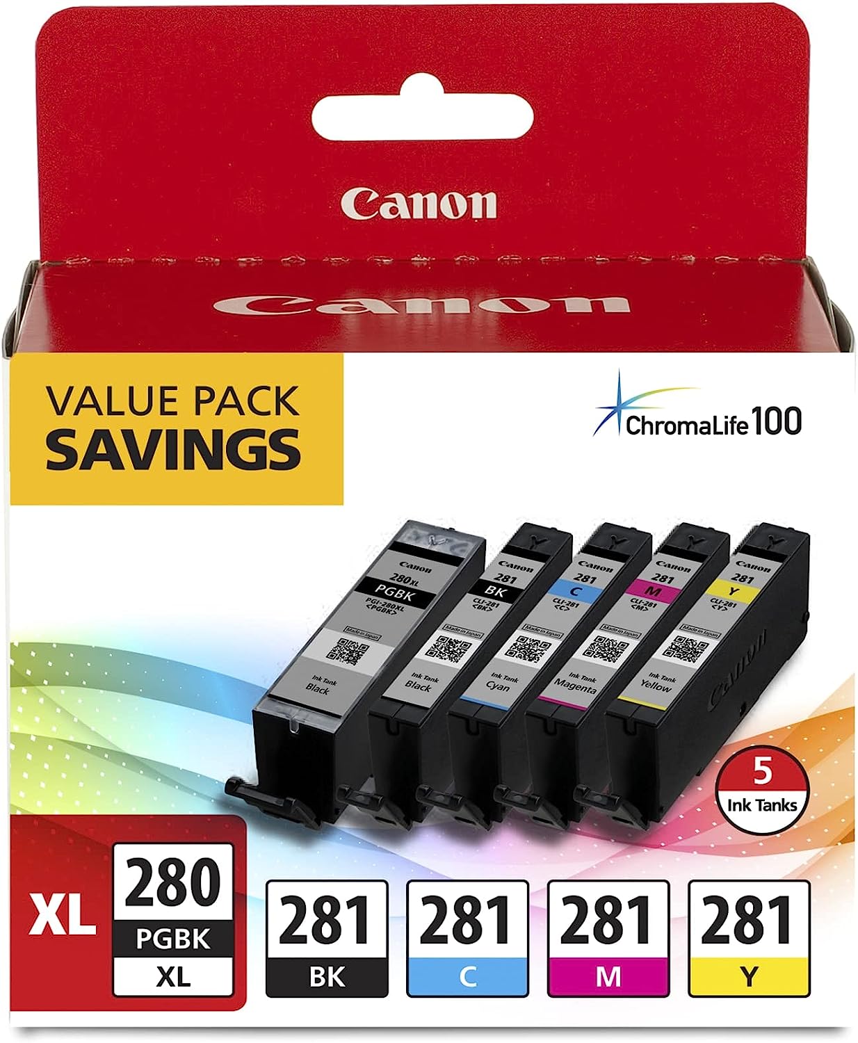 Canon PGI-280XL/CLI-281 5 Color Pack Compatible to [...]