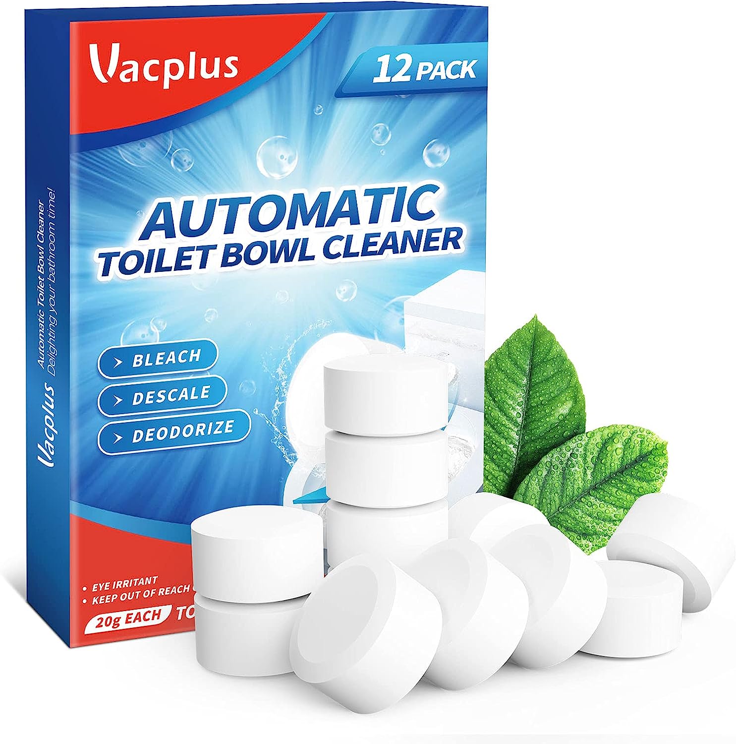 ✅   Toilet Bowl Cleaner Tablets 12 PACK, [...]