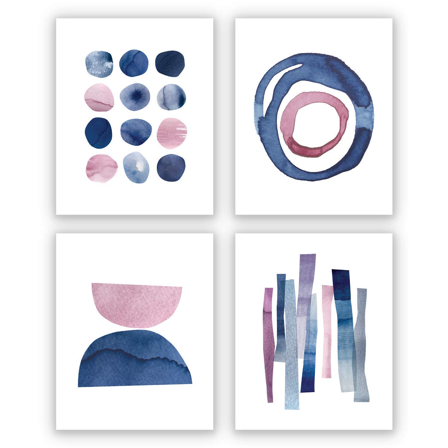 Wall Art Prints 8X10 UNFRAMED Abstract Pink and Blue [...]