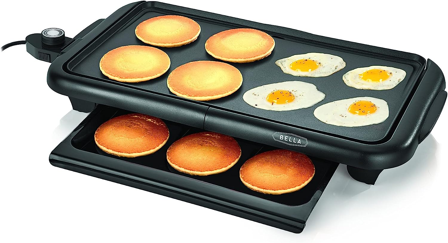 BELLA Electric Griddle with Warming Tray - Smokeless [...]
