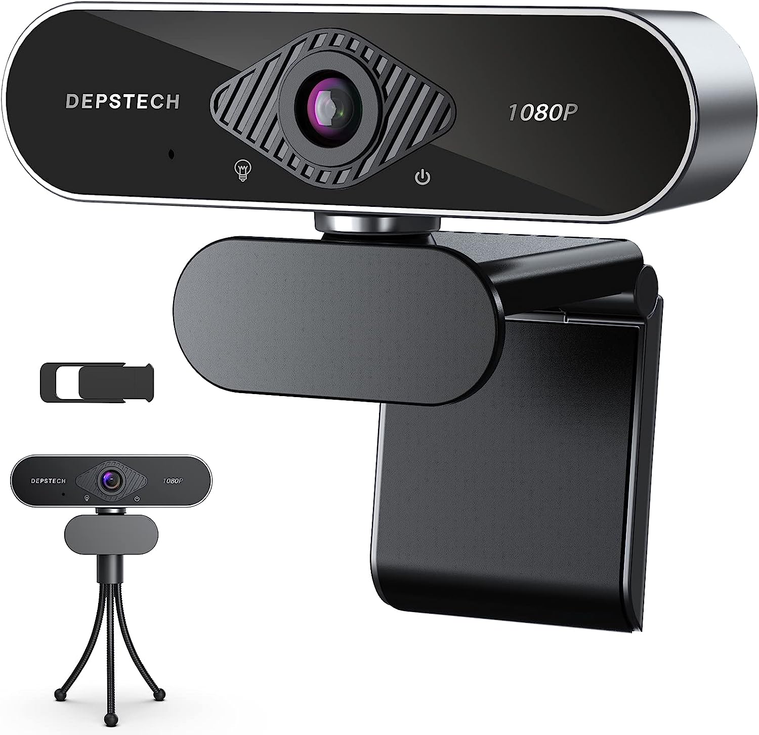 DEPSTECH Webcam with Microphone, 1080P HD Webcam with [...]