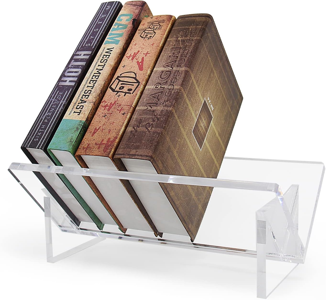 Yis Desktop Bookshelf - Acrylic Desktop Bookcase - [...]
