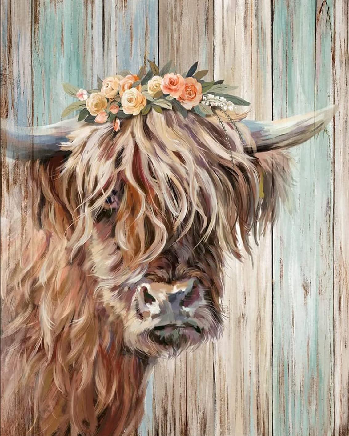 Highland Cow Paint by Numbers for Adults Country [...]