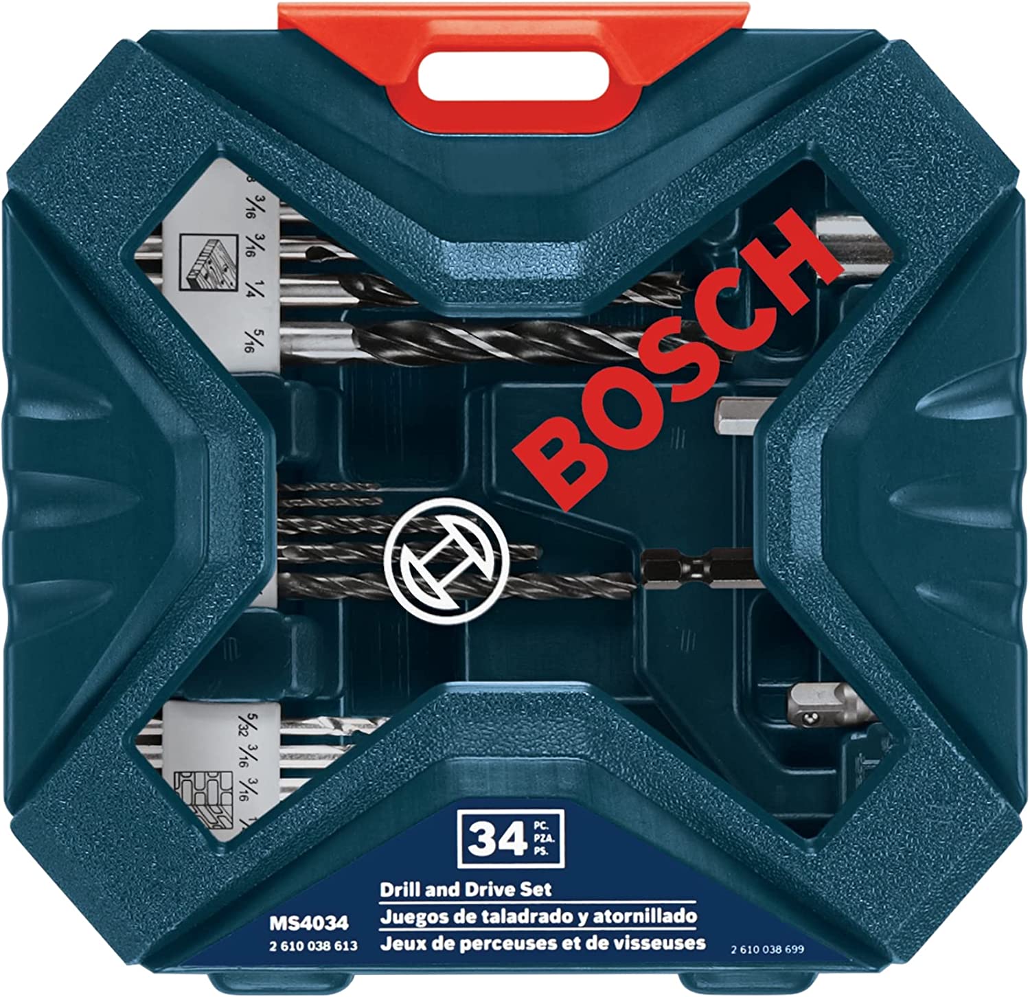 BOSCH MS4034 Drilling and Driving Set (34-Piece) , Black