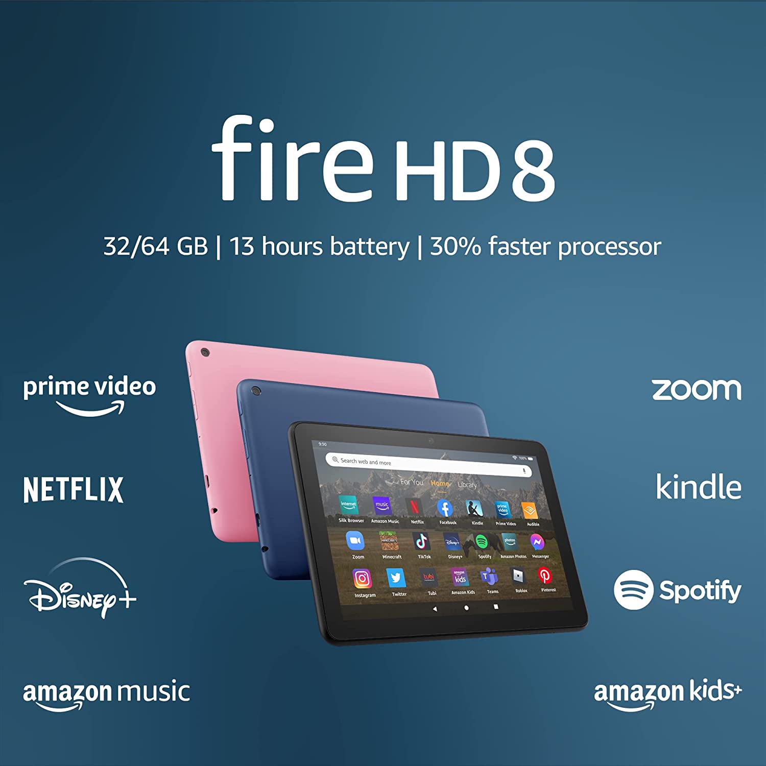 Amazon Fire HD 8 tablet, 8” HD Display, 32 GB, 30% [...]
